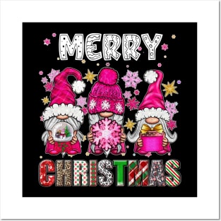 Merry Christmas Gnome Family Funny Xmas Tree Women Men Kids Posters and Art